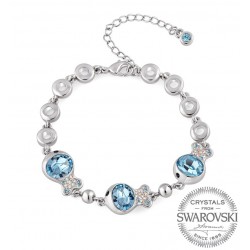 Monemel Blue Swarovski® Crystals Fish Bracelet